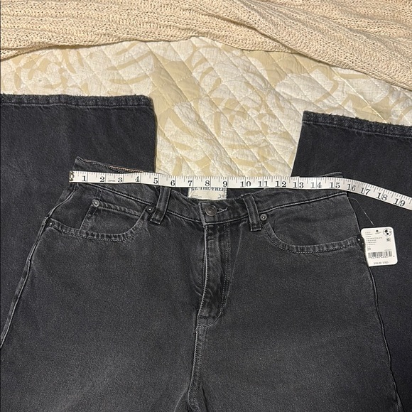 Free People Black High Rise Flare Wide Leg Jeans - Picture 6 of 8